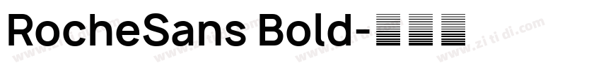 RocheSans Bold字体转换